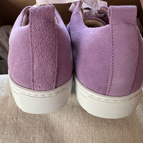 NIB Manebi sneakers in purple suede color called Lilac size 38 Euro US 8 - Picture 5 of 9